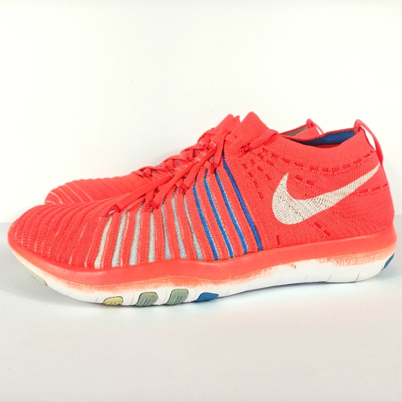 Nike Free Transform Flyknit Pink Womens Size 8 Running Training Shoes 833410-601 - Picture 11 of 16